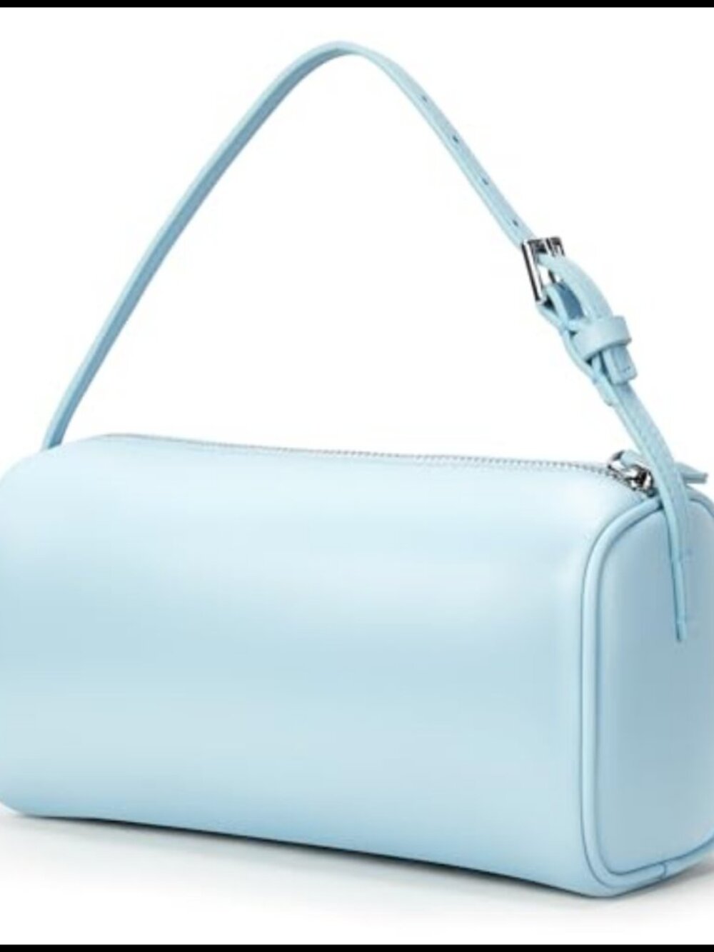 Vegan Leather Mini Crossbody Hobo Purse Adjustable Strap Barrel Bag